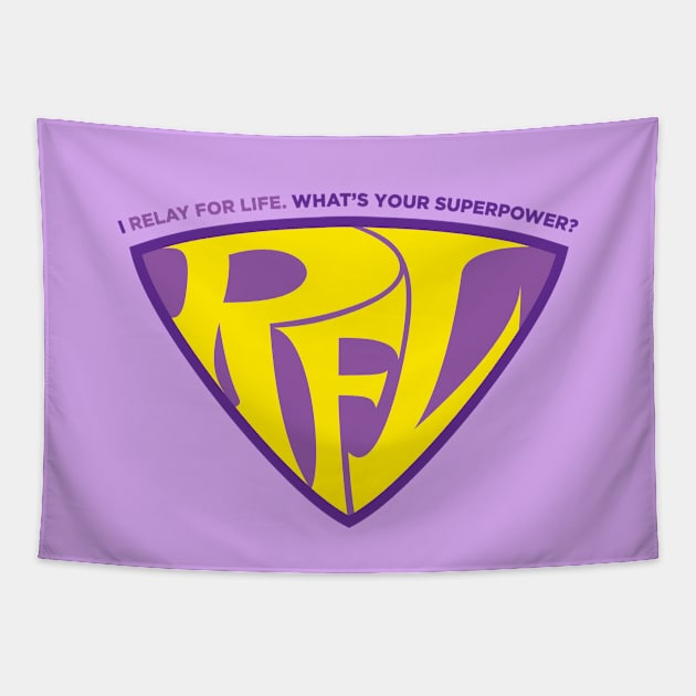 I Relay for Life - Wonder Twins Tapestry by frankpepito