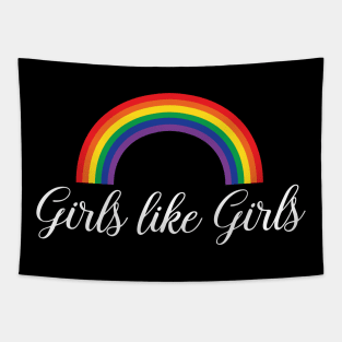 Girls Like Girls LGBT Gay Pride Lesbian Tapestry