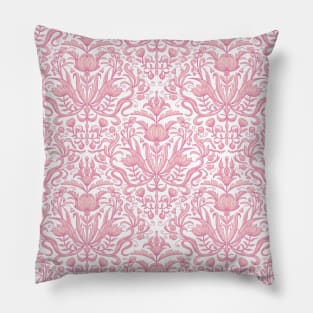 Baroque Toile on Pink Pillow