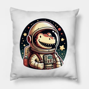 Space Dinosaur Meme Pillow