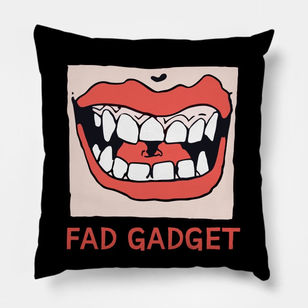 Fad Gadget † Original Design Pillow by unknown_pleasures