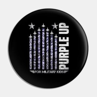 Purple Up Tribute For Military Pin