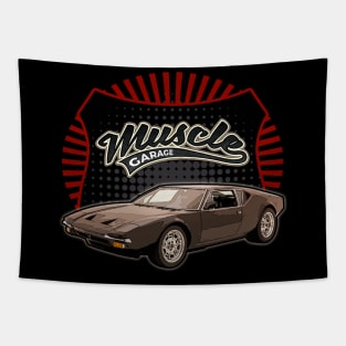 De Tomaso Pantera 1970 car muscle Tapestry