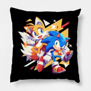 sonic and tails Pillow