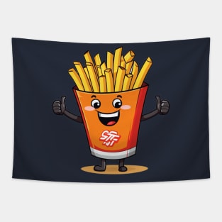 kawaii french fries T-Shirt cute potatofood Tapestry