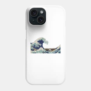 The Great Wave off Kanagawa by the Japanese ukiyo-e artist Hokusai Phone Case