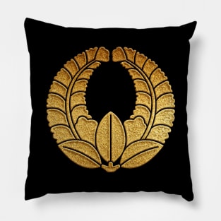 Gold Agari Fuji Kamon Pillow