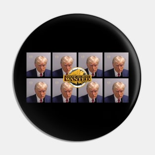 Trump America's Most Wanted Mugshot collage Pin