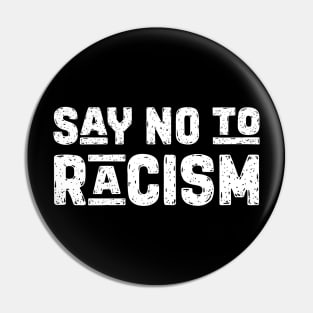 Say no to Racism Pin