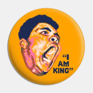 I Am King Boxer 8-bit Pixel Art Pin