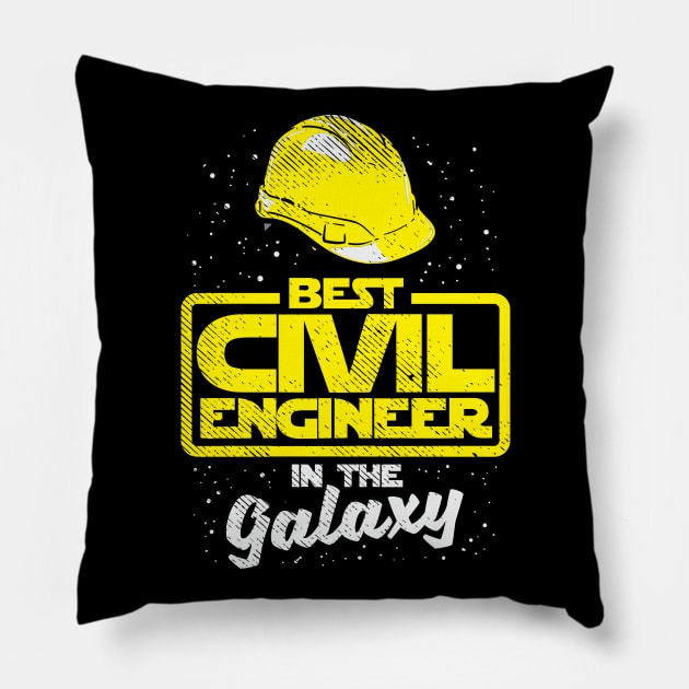 Best Civil Engineer In The Galaxy Pillow by maxdax