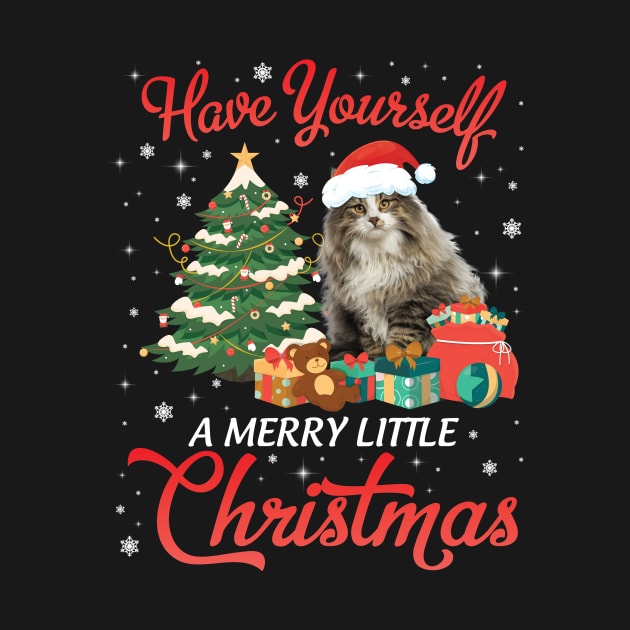 Norwegian Forest Cat Have Yourself A Merry Little Christmas Merry Xmas Noel Day Cat Mom Dad by Cowan79