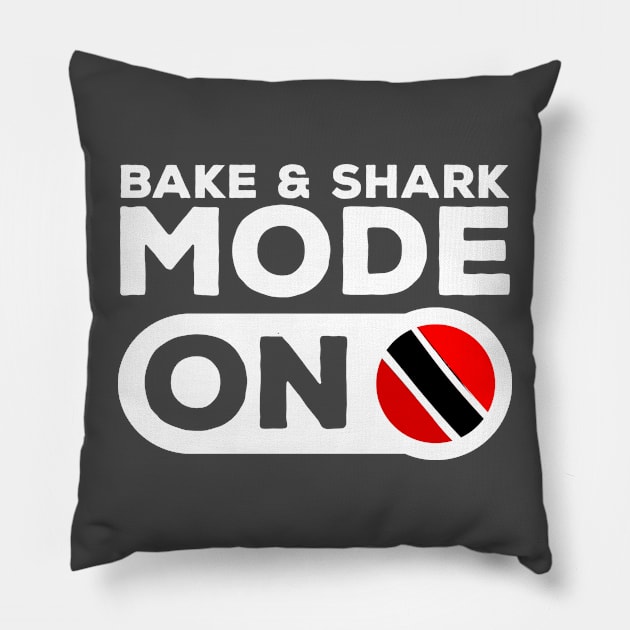 Bake & Shark Mode ON Pillow by Trinidad Slang Clothing