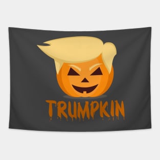 Trumpkin Funny Halloween Pumpkin Tapestry