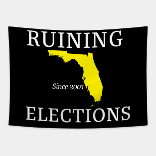 Florida Ruining Elections since 2001 (white text) Tapestry