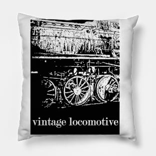 Vintage locomotive Pillow