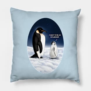 Penguin Influencer Pillow