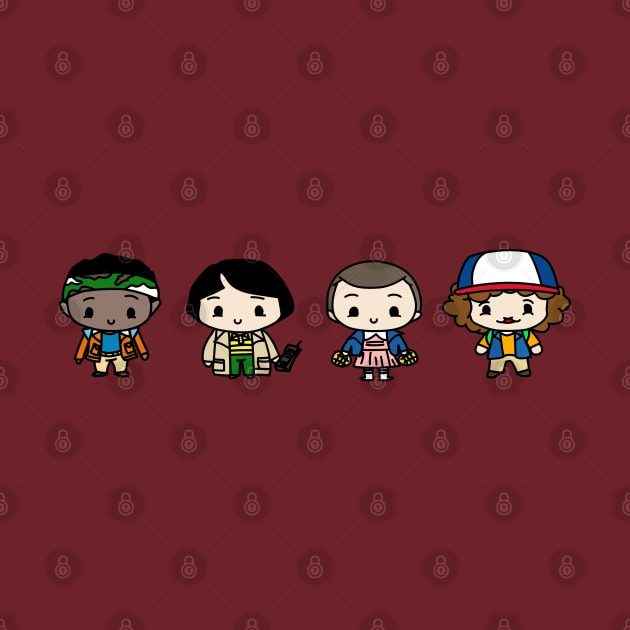 Chibi Stranger Things Kids by chibicrayon