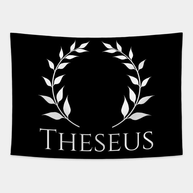 Ancient Greek Mythology Athenian Hero Theseus Pagan Myth Tapestry by Styr Designs