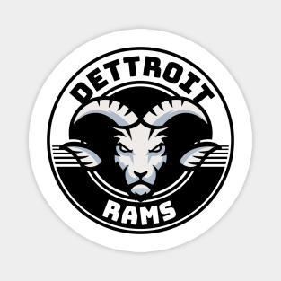 Detroit Rams Black Magnet