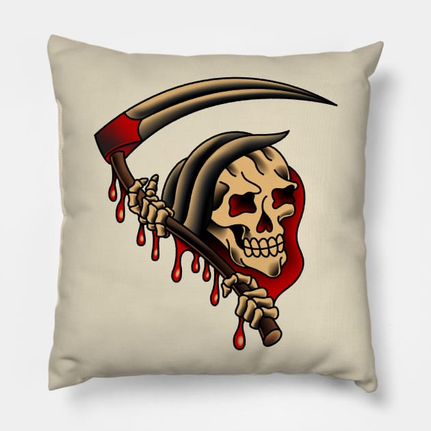 Grim Reaper Pillow by OldSalt