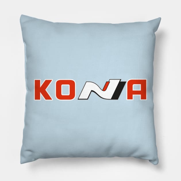 Kona N (Bigger) Red Pillow by CarEnthusast