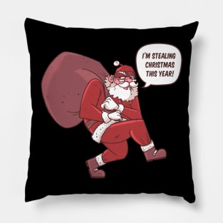 SANTA THIEF Pillow