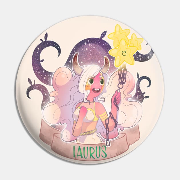 Taurus Pin by Meeko_Art