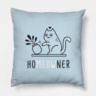 Homeowner, meow! Pillow