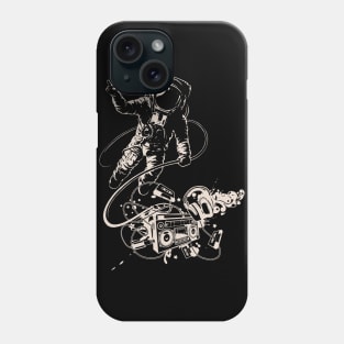 Astronaut with Boombox Phone Case