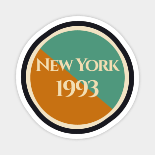 New York 1993 NYC retro aesthetic Magnet