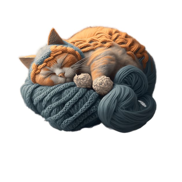 Sleepy Kitty Cat Knitten Kitten by kiddo200