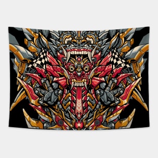 Great Barong Mecha Illustration Tapestry