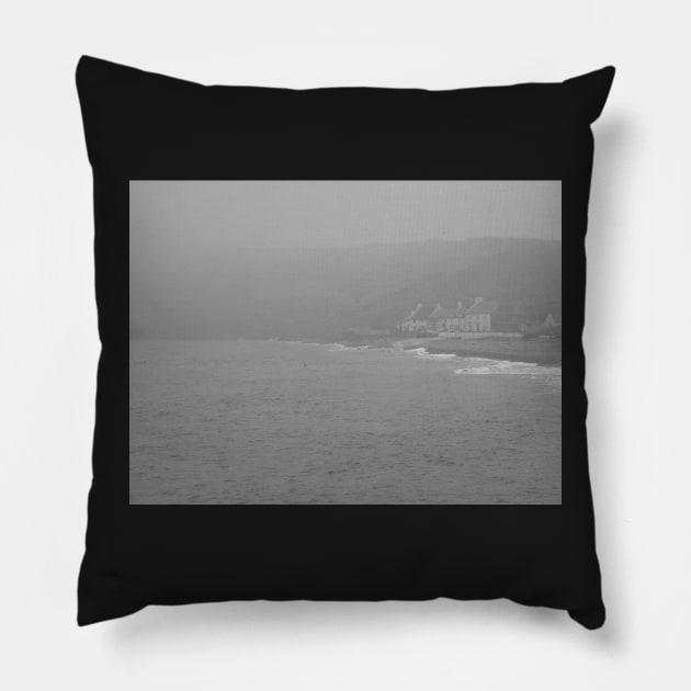 A Beautiful Summers Day In Saltburn Pillow by acespace