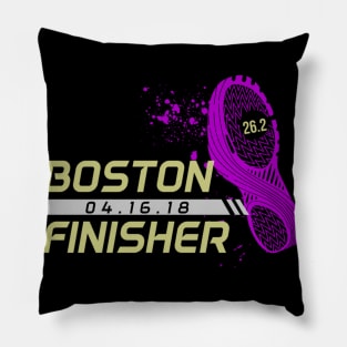 Boston Runner Finisher Marathon 2018 Pillow