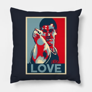 Bill Laimbeer Love Obama Hope Large Print Pillow