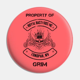 Royal Bastards MC Tonopah, NV Property Grim Pin