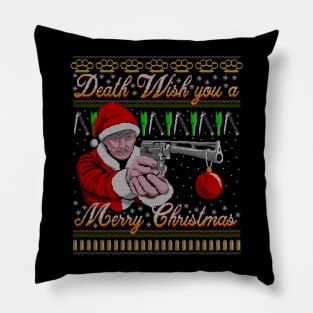 Death Wish You A Merry Christmas Pillow