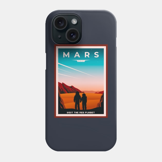 Mars Visit The Red Planet Phone Case by soulfulprintss8