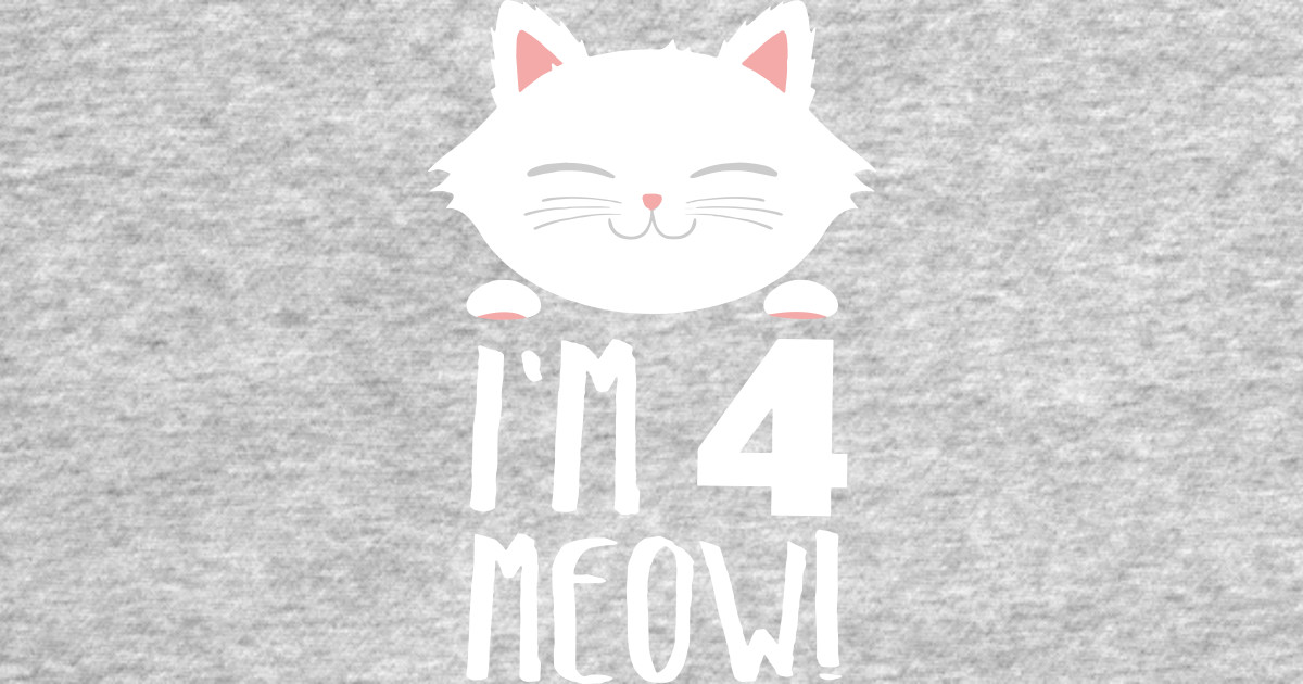 I am 4 meowl cat t-shirts - Cat - Baseball T-Shirt | TeePublic