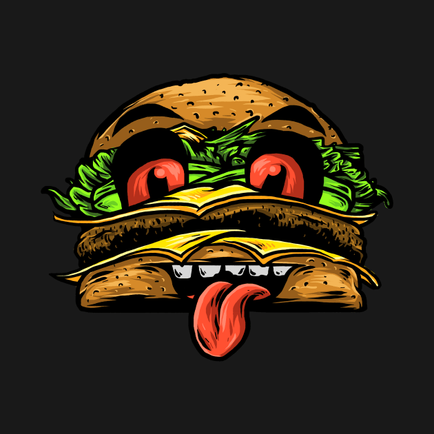 MONSTER BURGER KING by TENSTUDIOART