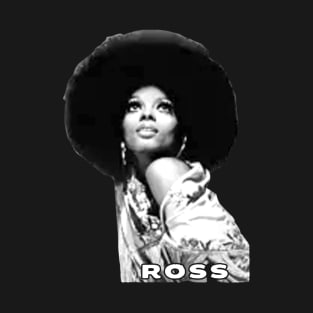 Diana Ross \ Vintage Black White T-Shirt