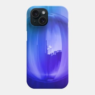 Blue Fantasy Ombre Marble Abstract Space Phone Case