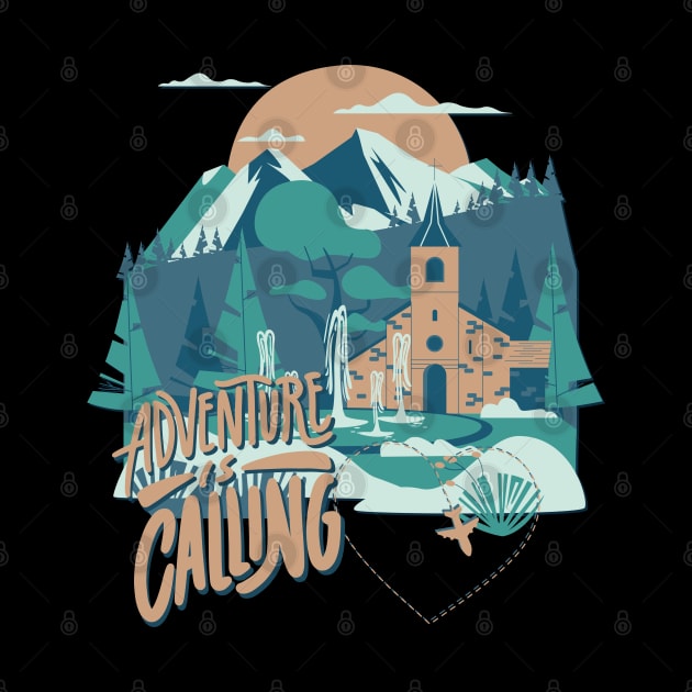 Adventure is calling Time to travel Wanderlust love Explore the world holidays vacation by BoogieCreates