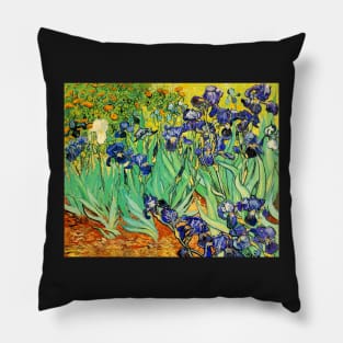 Vincent Van Gogh Purple Irises at St. Remy Pillow