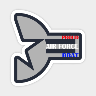 Proud Air Force Brat Roundel Star Magnet