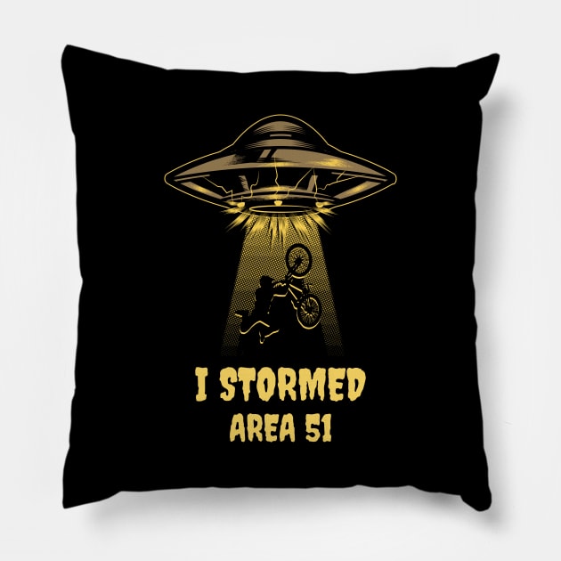 I Stormed, Area 51 Pillow by Cds Design Store