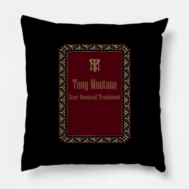 Tony Montana Scar Removal Treatment Pillow by TenomonMalke