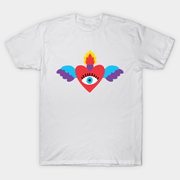 heart with eye shirt