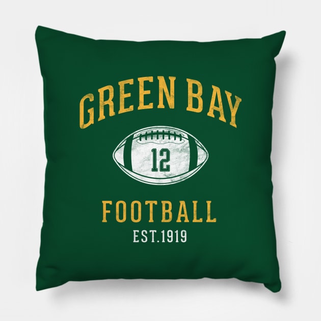 Green Bay On their way to the Super Bowl Pillow by BooTeeQue